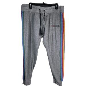 Harry Potter Universal Studio Crop Sweatpants Y2k Side Stripes Size 2XL